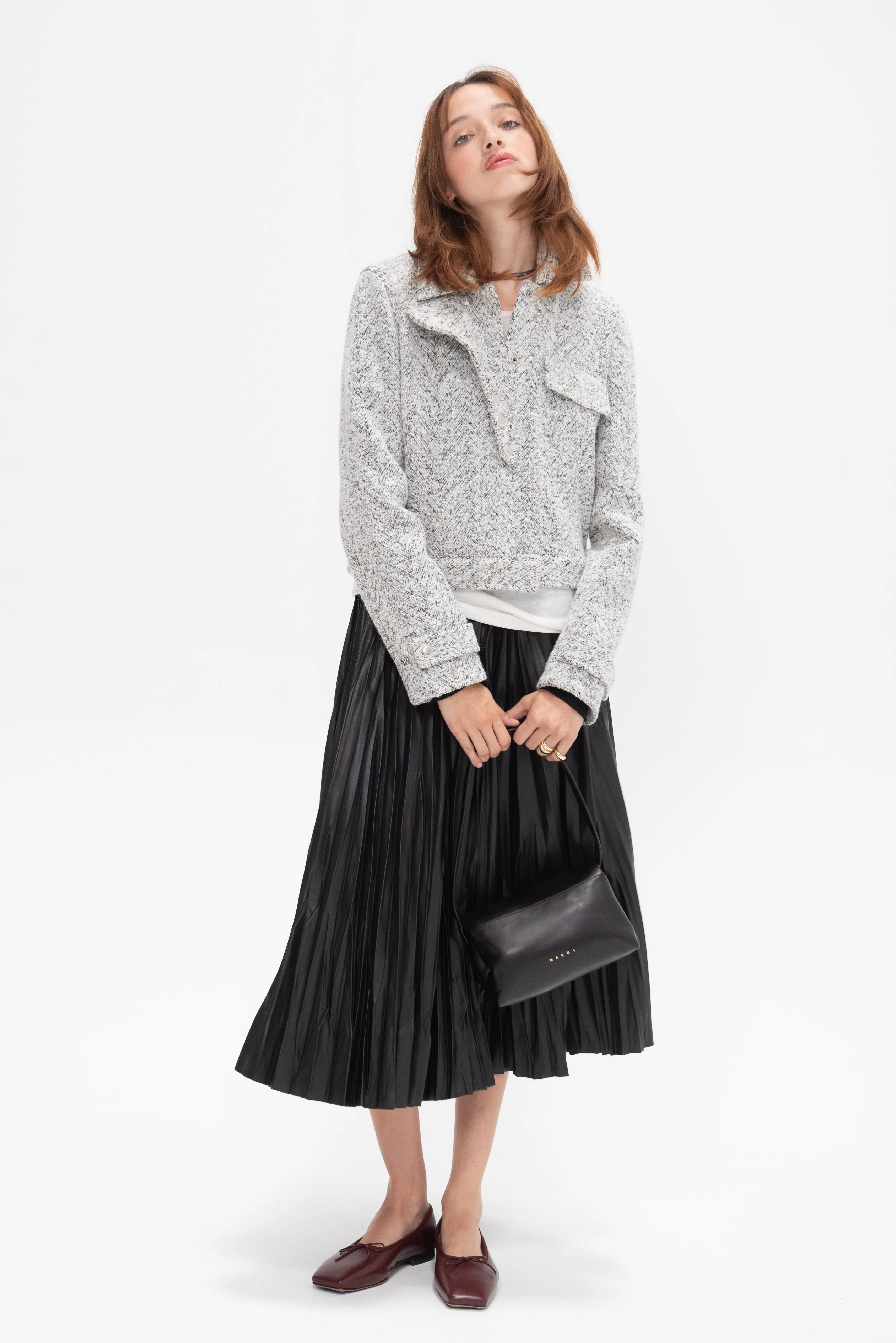 Rivers Jacket, Black & Off White