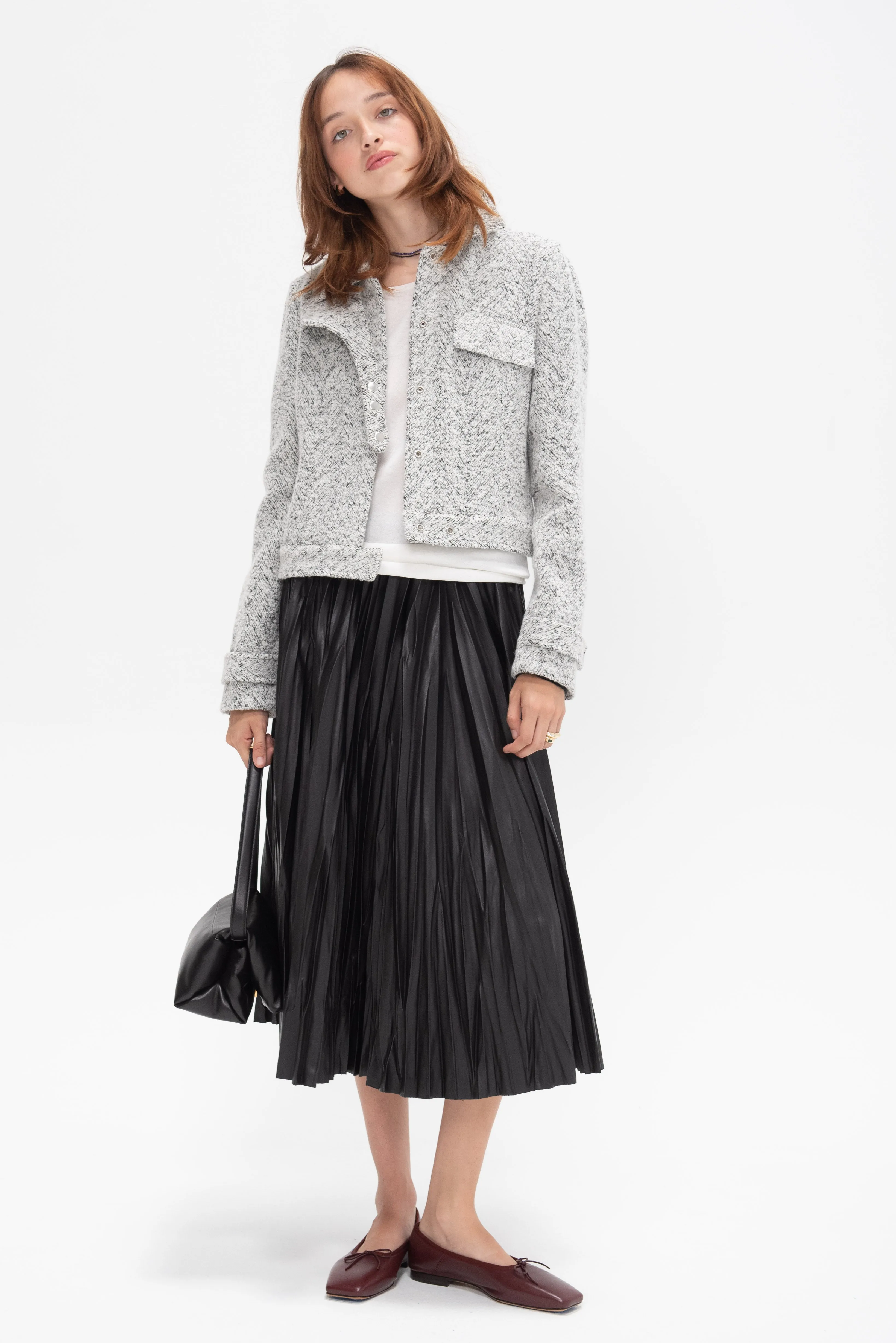 Rivers Jacket, Black & Off White