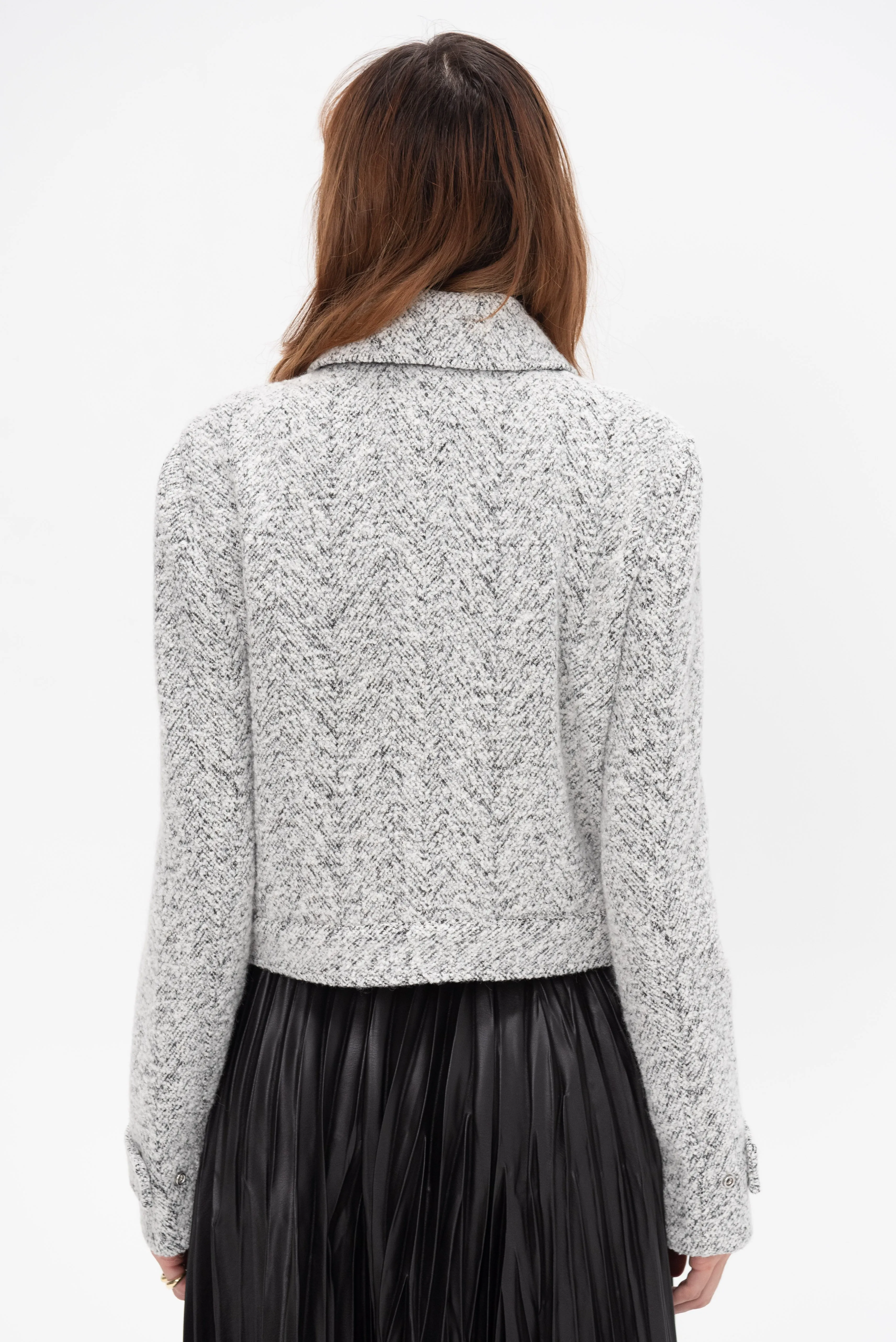 Rivers Jacket, Black & Off White