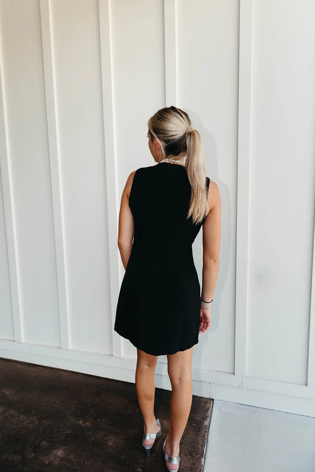 Sadie Bow Dress - Black