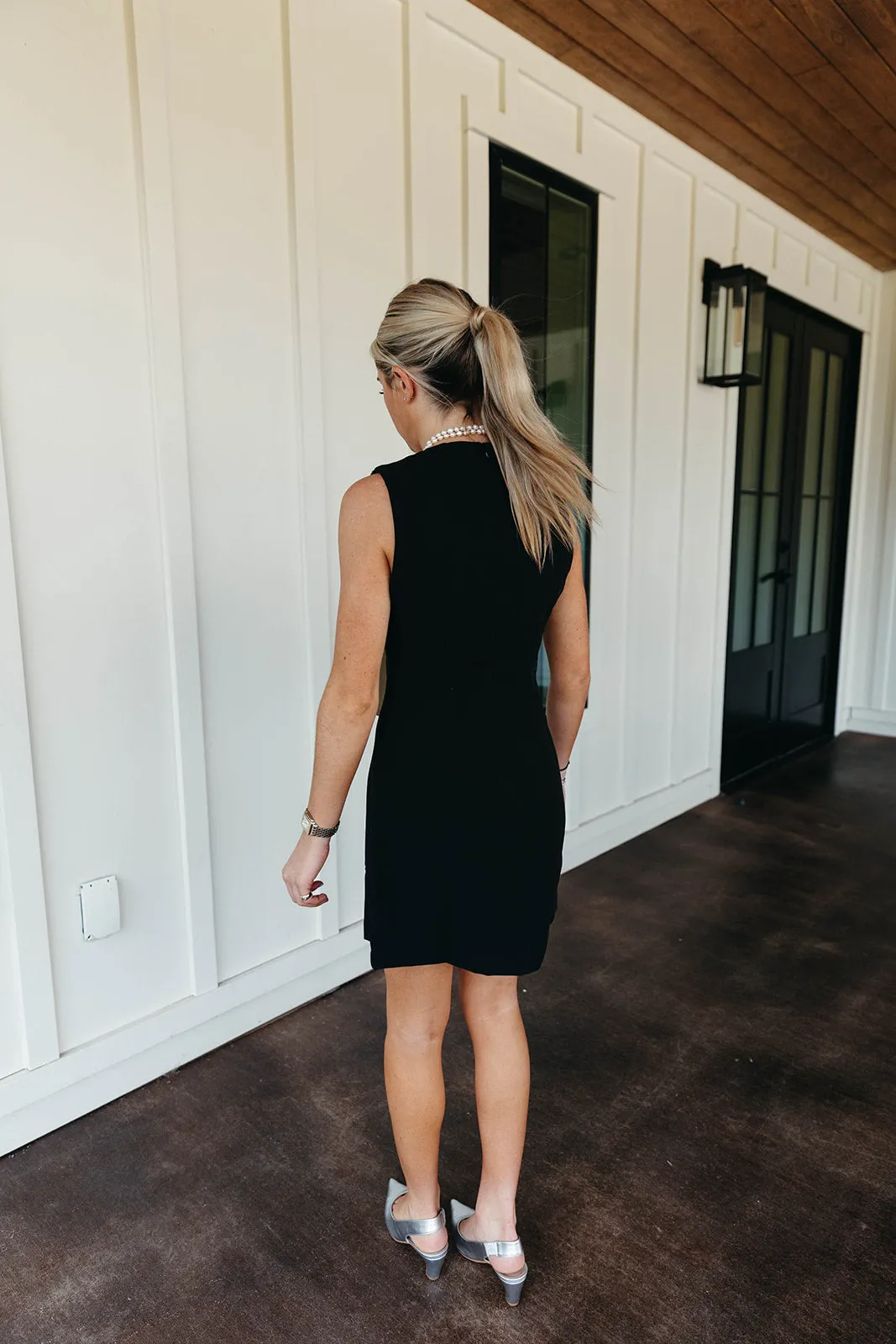 Sadie Bow Dress - Black