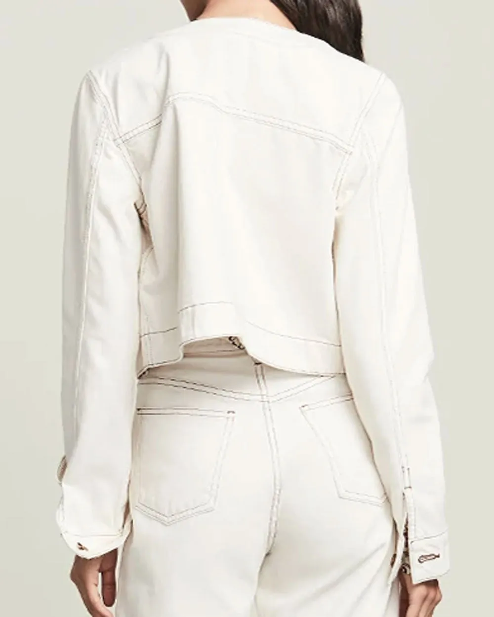 Sadler Denim Jacket in Ecru
