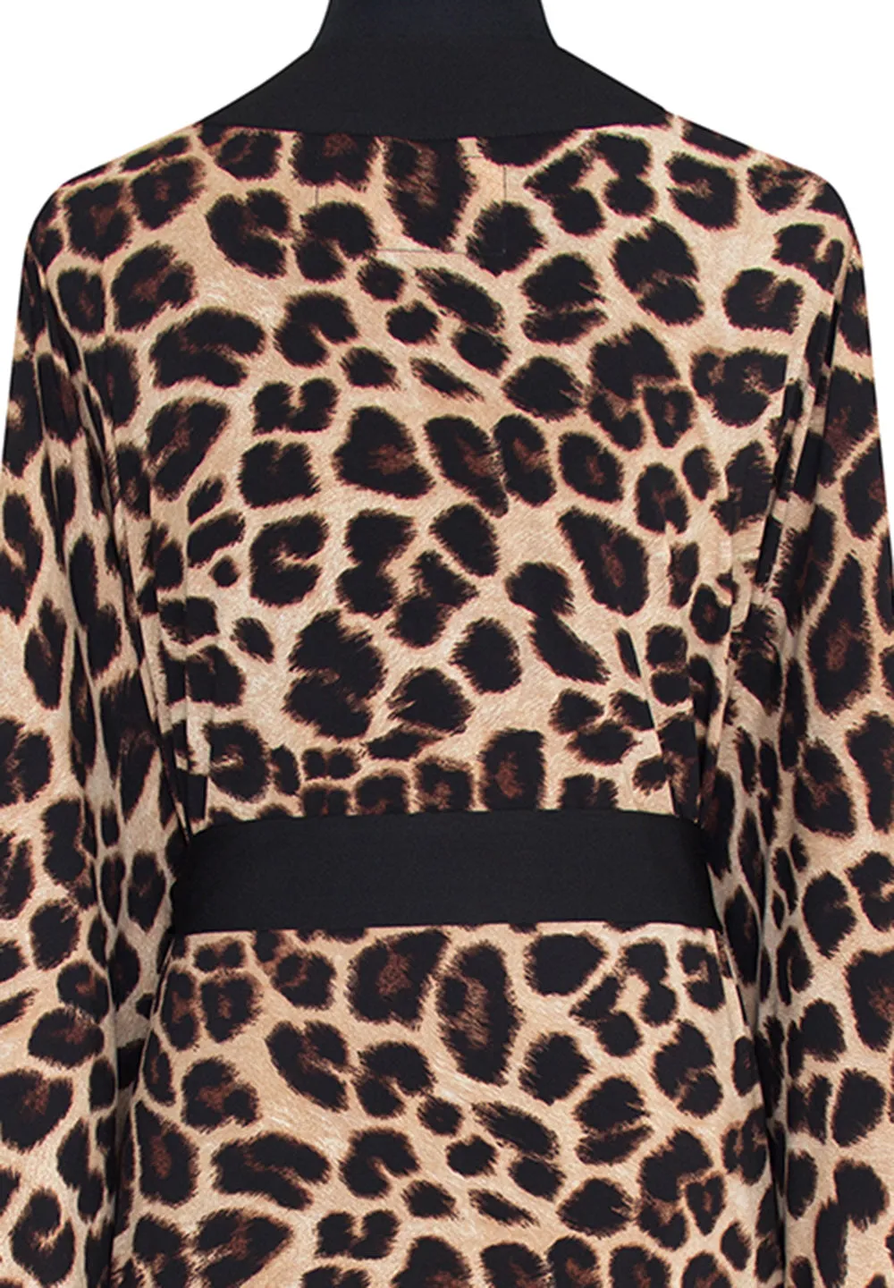 Safari - Brown Leopard Kimono (Black)