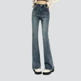 Sanded street jeans
 for women