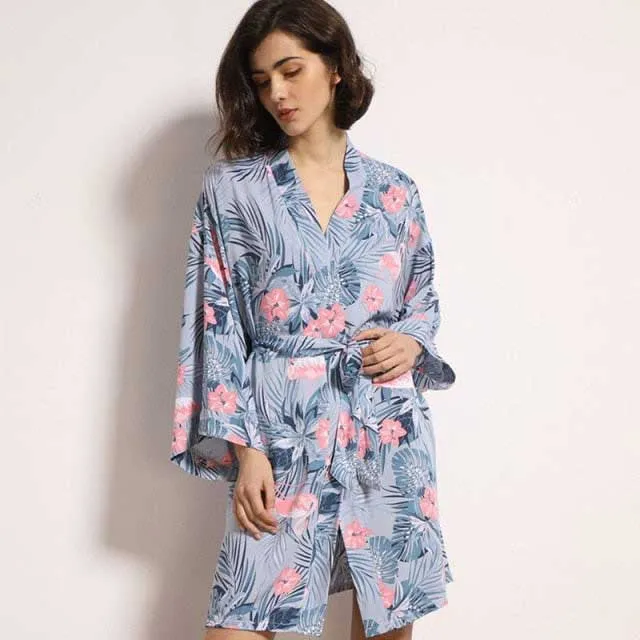 Satin Kimono Robe
