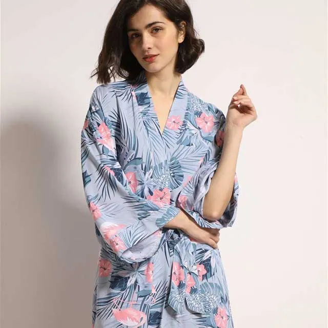 Satin Kimono Robe
