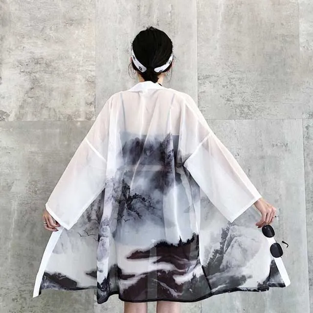 Sheer Kimono Cardigan