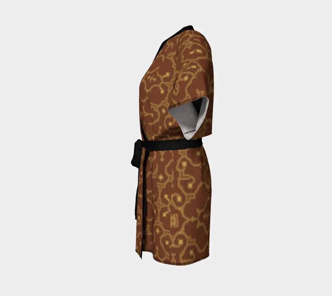 Shipibo Conibo - Red | Kimono Robe | Mandalazed