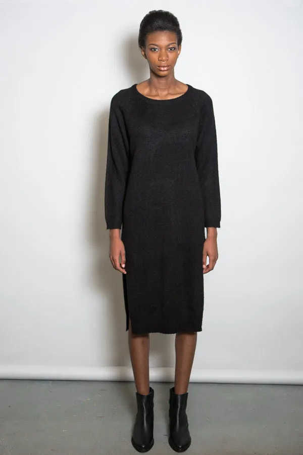 Side Slit Sweater Dress
