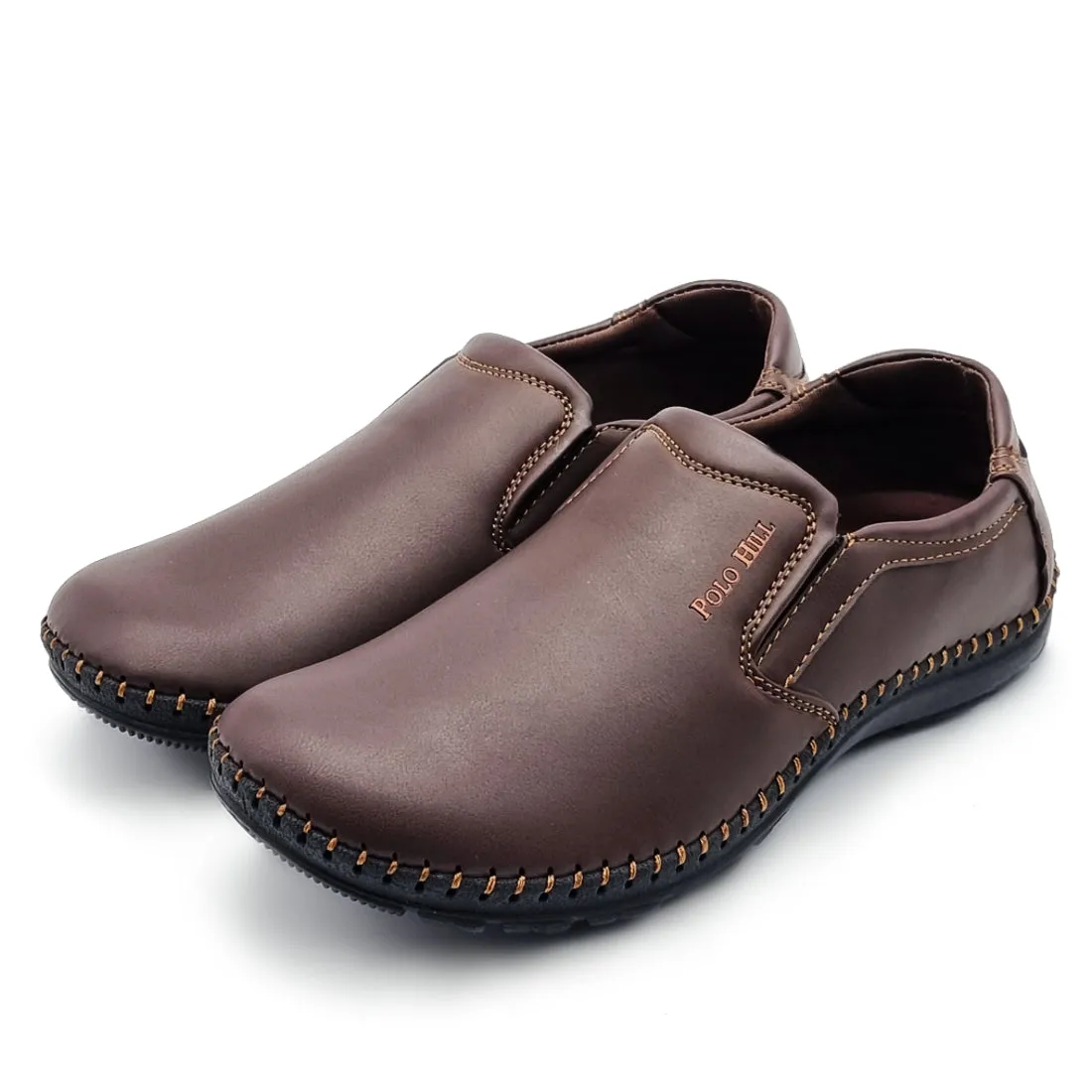 Side Stitch Slip On Shoes