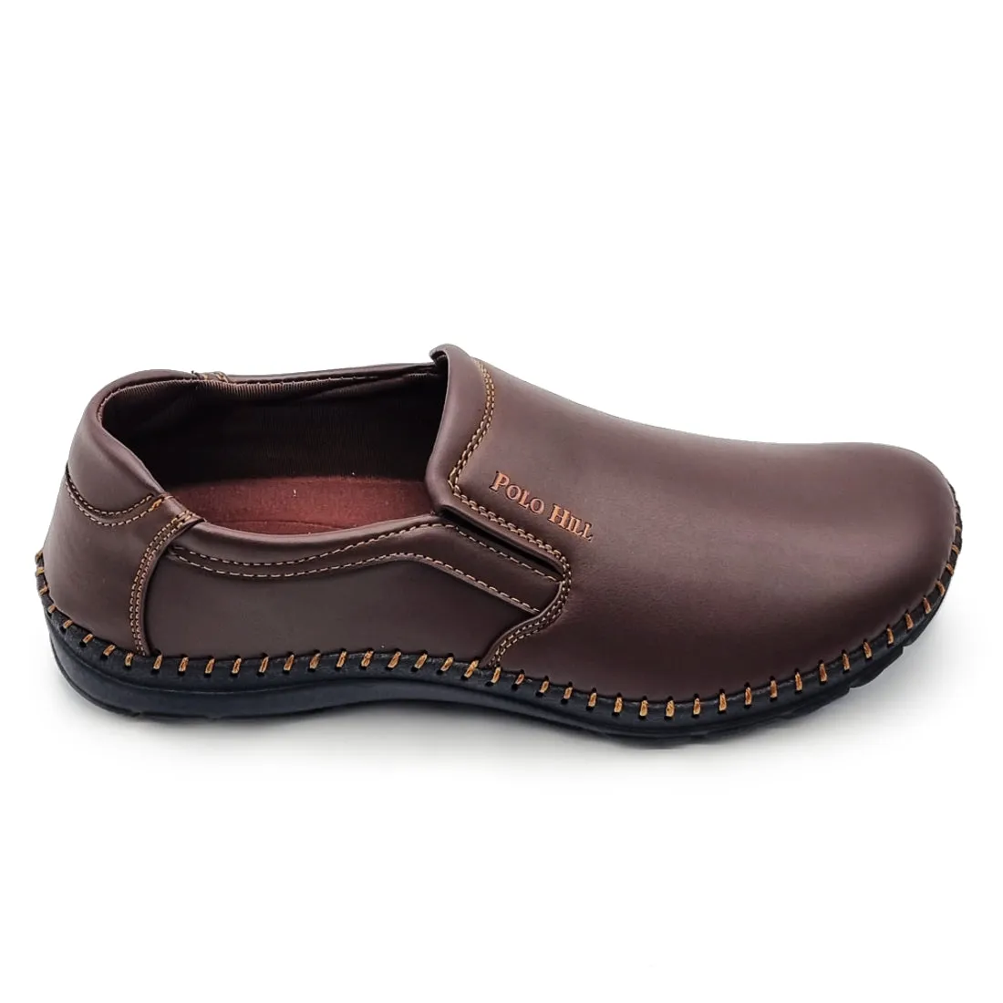 Side Stitch Slip On Shoes