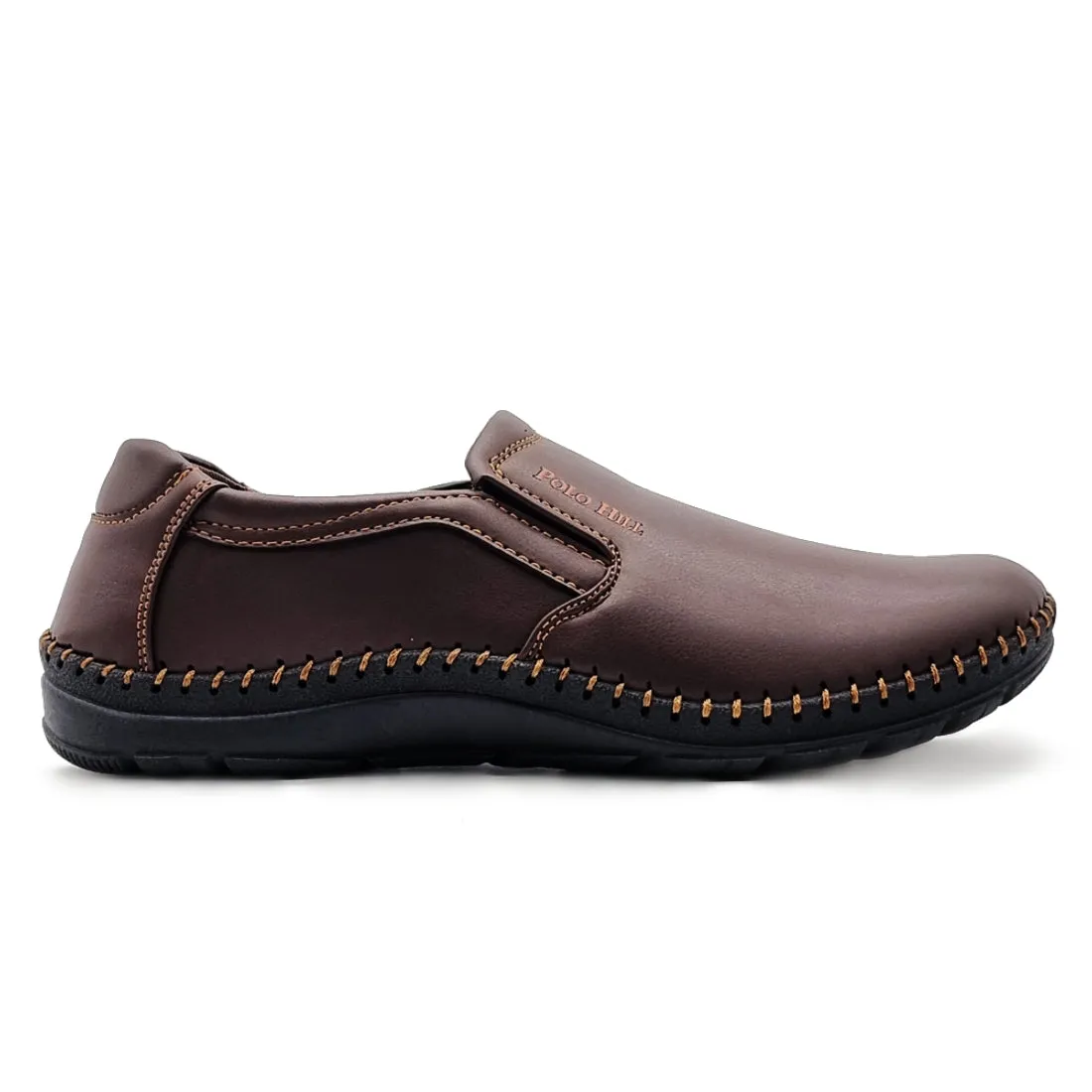 Side Stitch Slip On Shoes