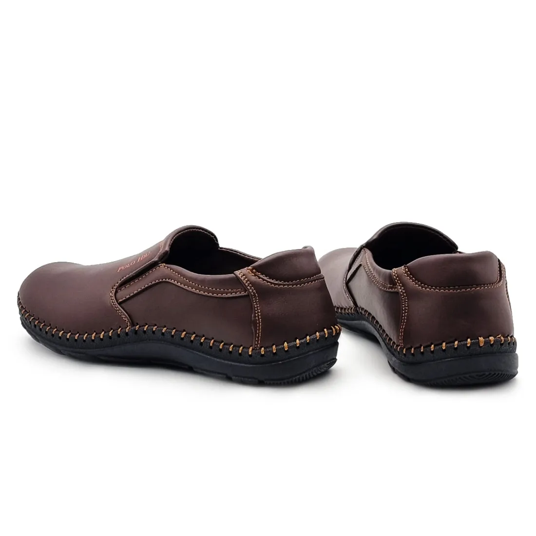 Side Stitch Slip On Shoes