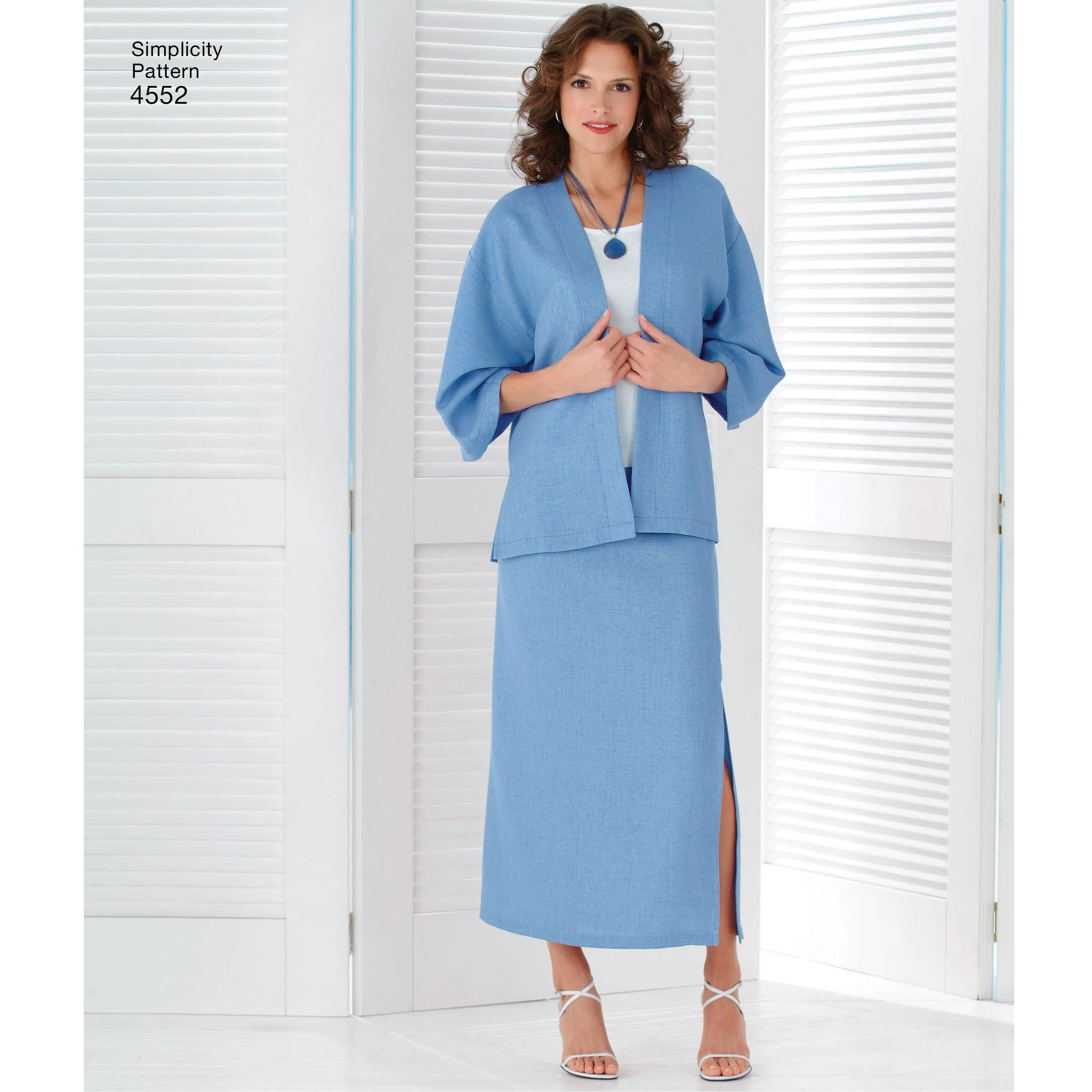 Simplicity 4552 Tank Dress and Top, Kimono-Jacket, Pants, Skirt