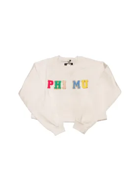 Sorority Varsity Sweatshirt: Phi Mu