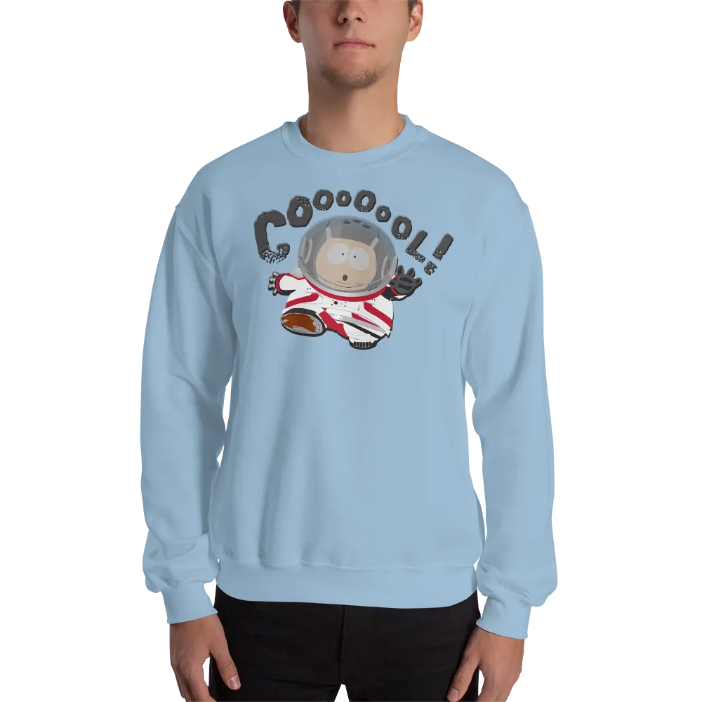 South Park Cartman Astronaut Coool! Fleece Crewneck Sweatshirt