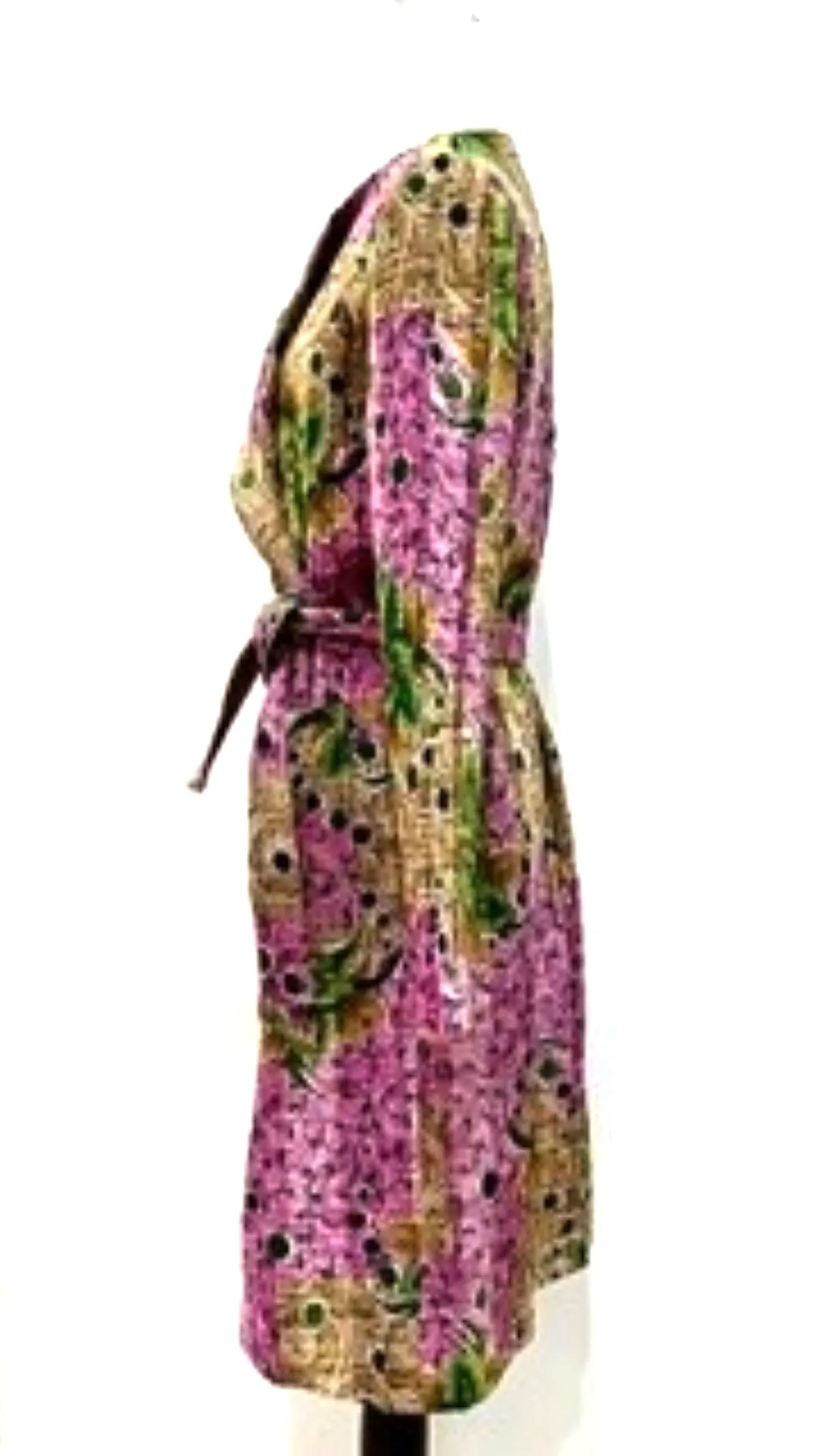 Specialty Collection: Hand Crafted Artisan Jacket In Vintage Cotton. Reversible. Purple