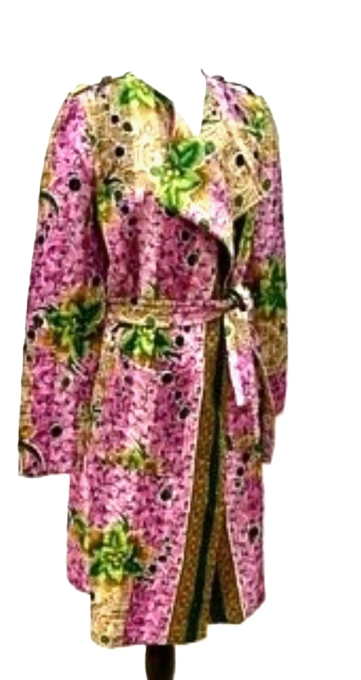 Specialty Collection: Hand Crafted Artisan Jacket In Vintage Cotton. Reversible. Purple