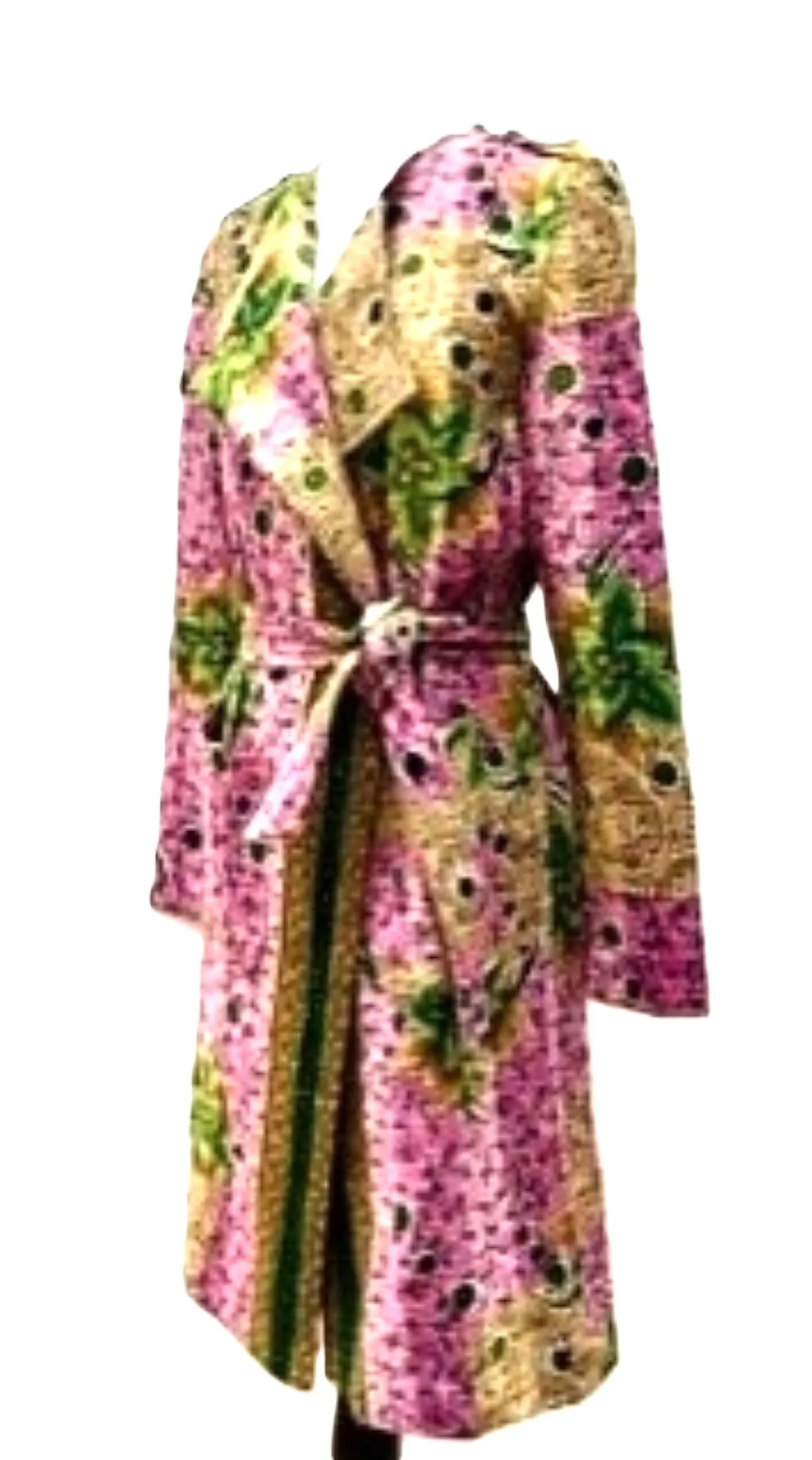 Specialty Collection: Hand Crafted Artisan Jacket In Vintage Cotton. Reversible. Purple