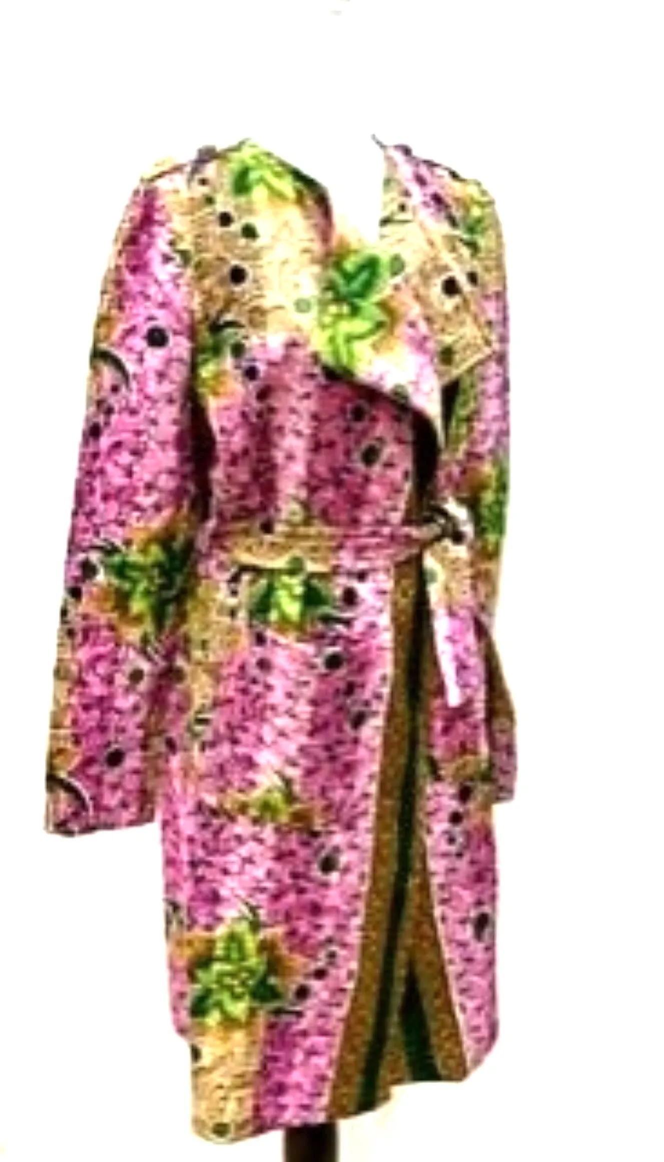 Specialty Collection: Hand Crafted Artisan Jacket In Vintage Cotton. Reversible. Purple