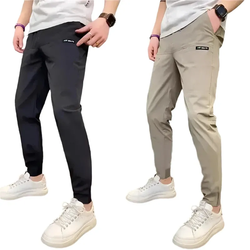 Stretchy Cargo Pants for Men, Chino Pants Slim Fit For Men