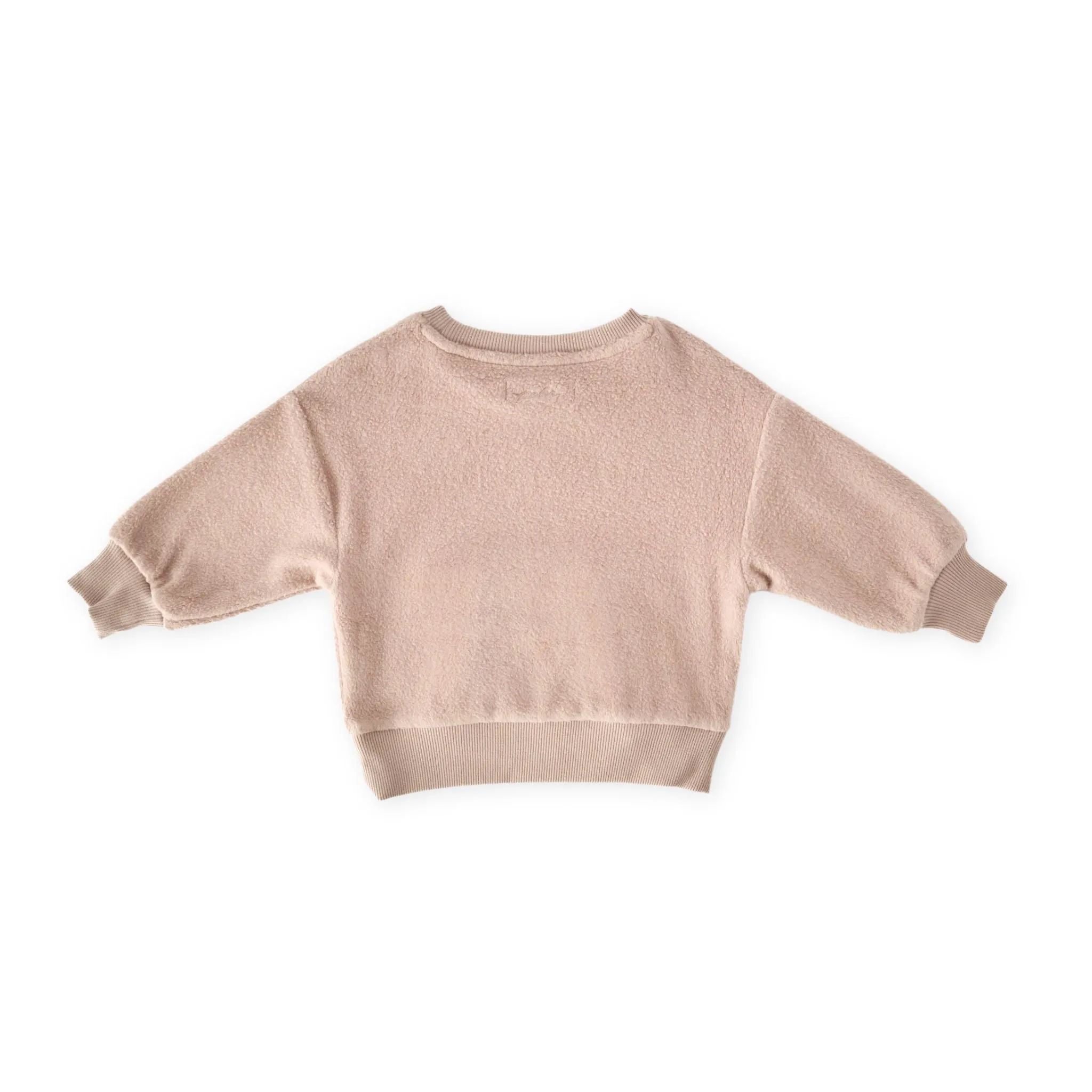 Teddy Fleece Dropped Shoulder Sweatshirt