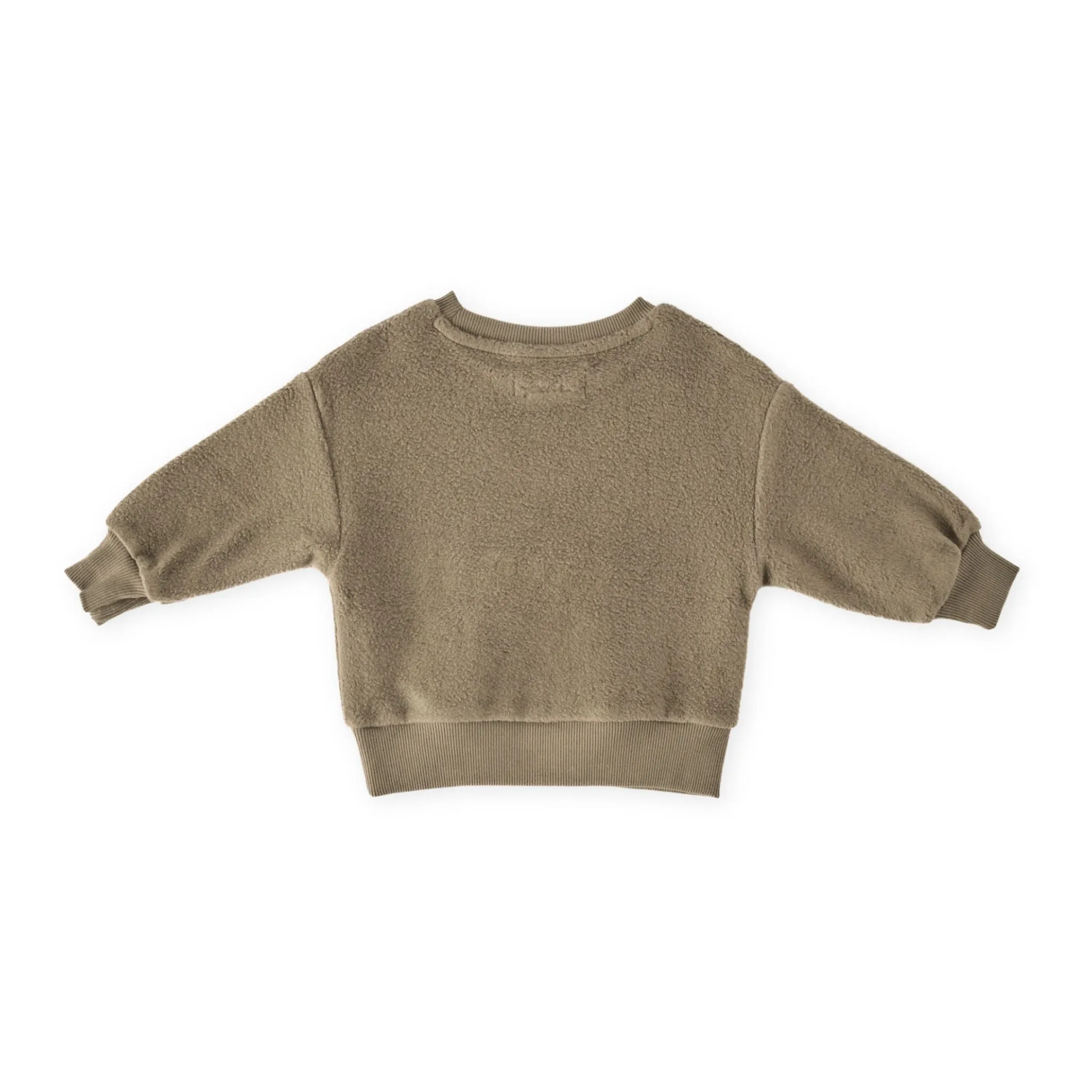 Teddy Fleece Dropped Shoulder Sweatshirt