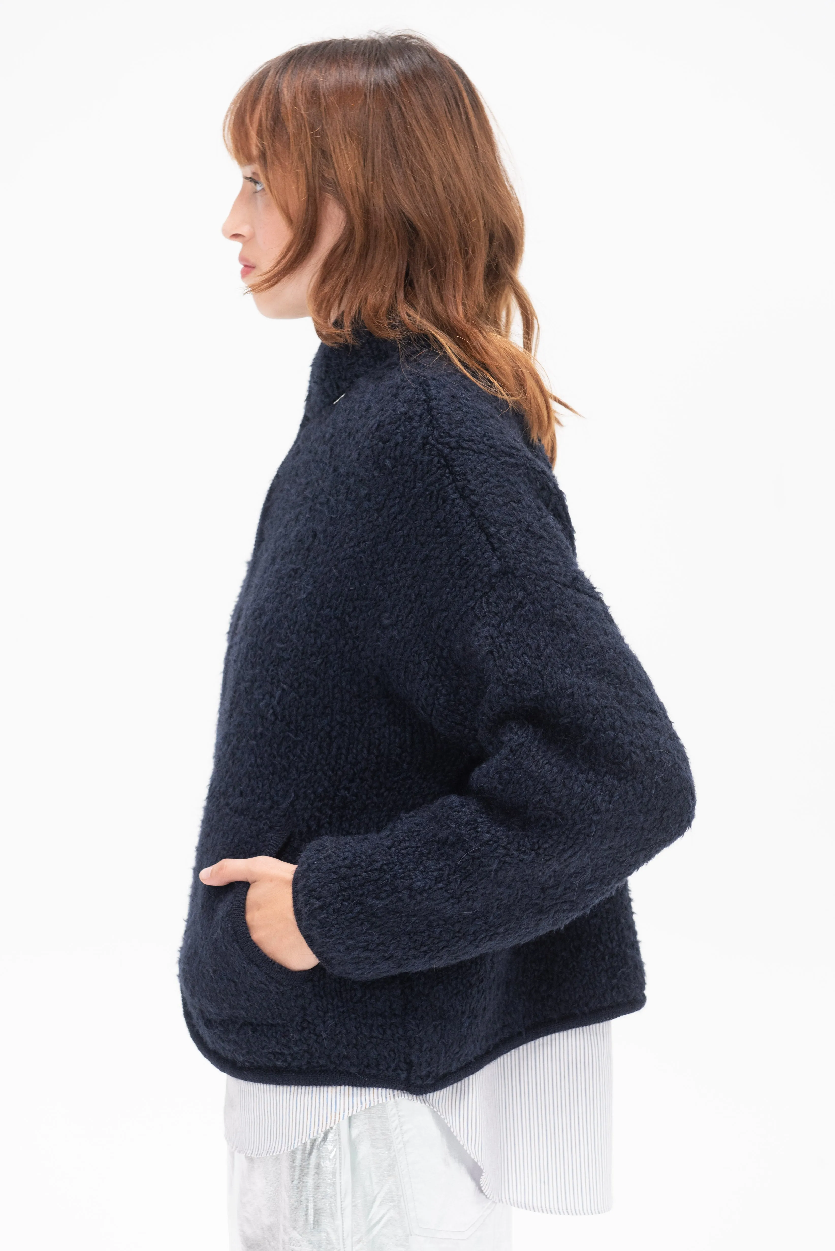 Teddy Jacket, Navy