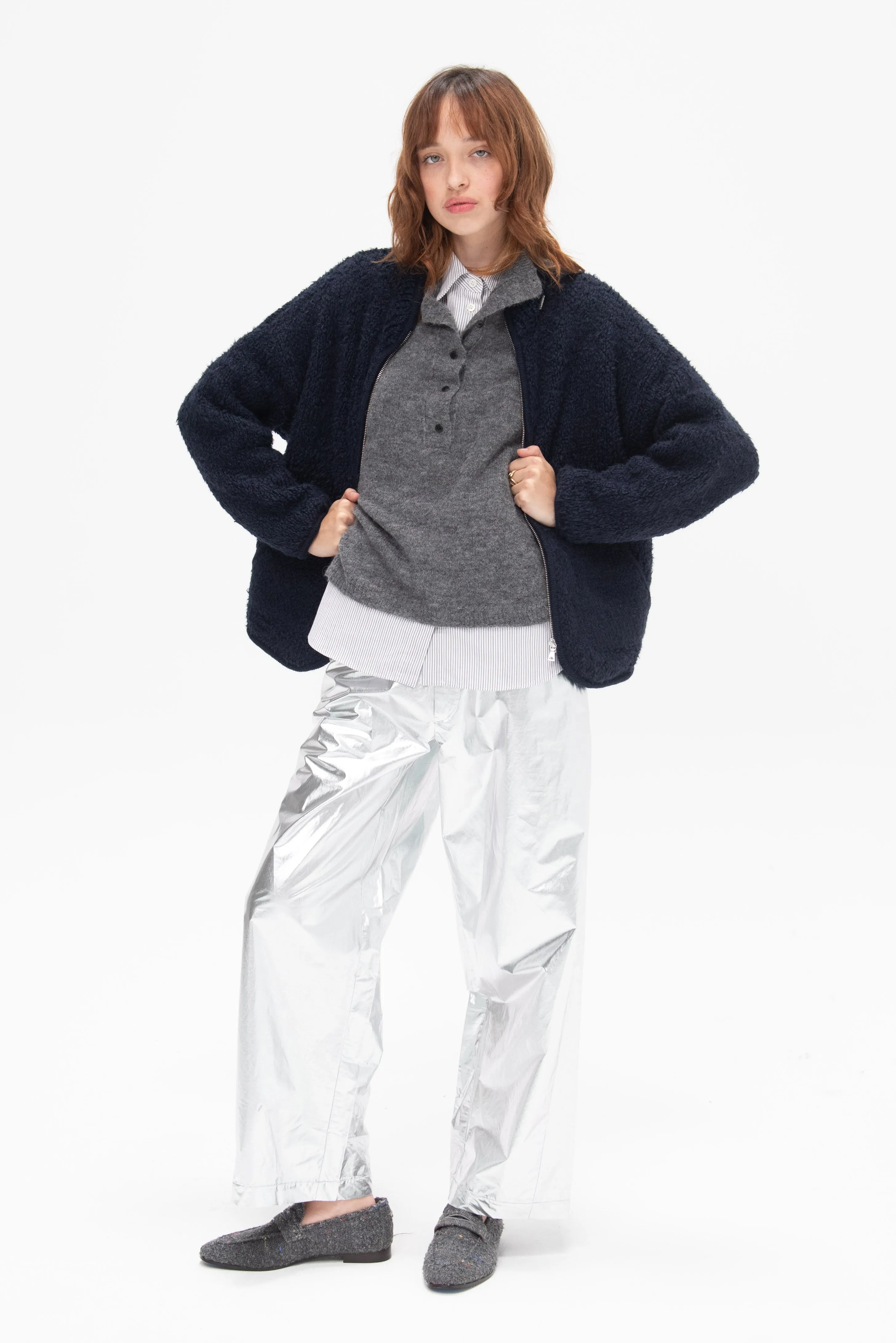 Teddy Jacket, Navy