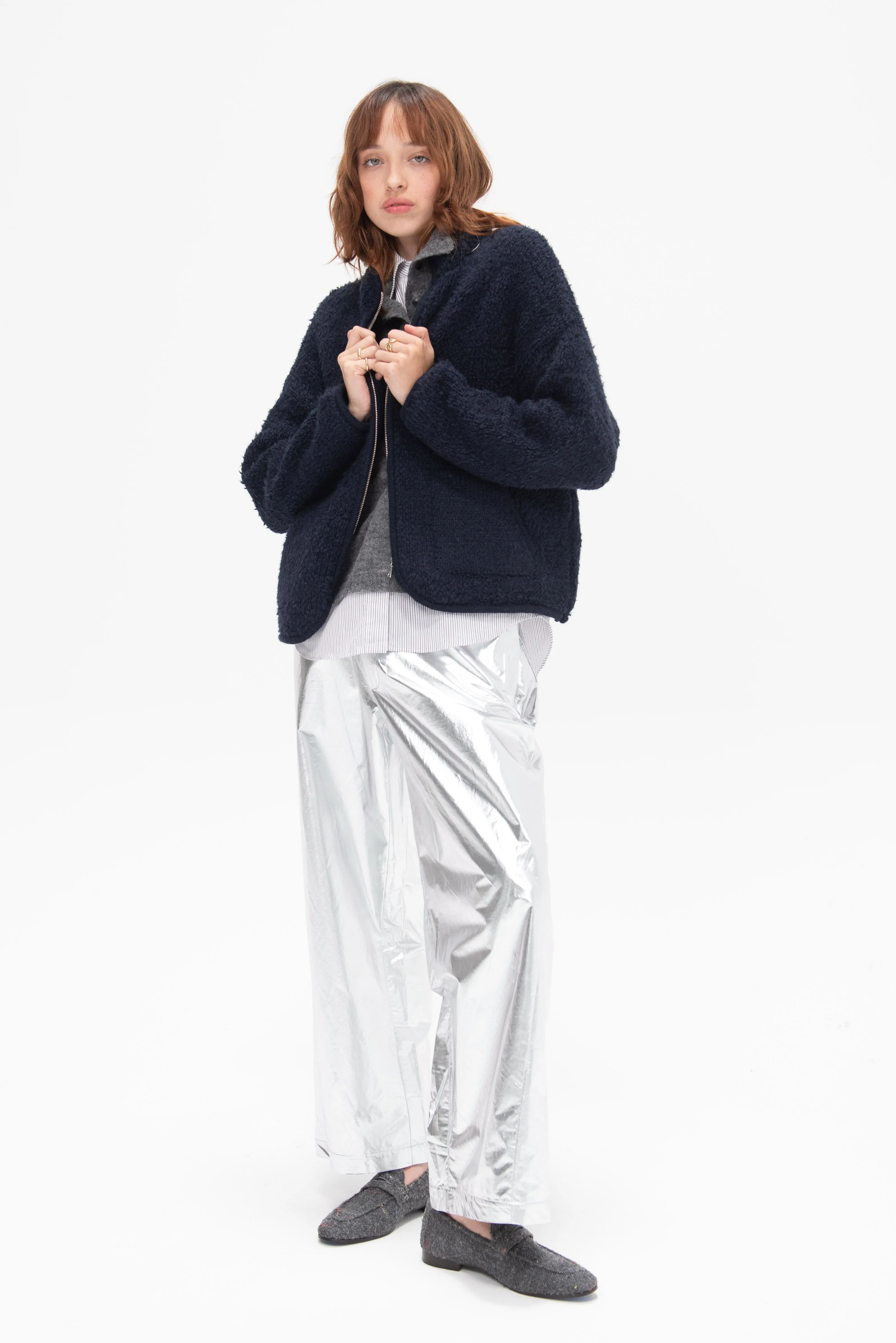 Teddy Jacket, Navy