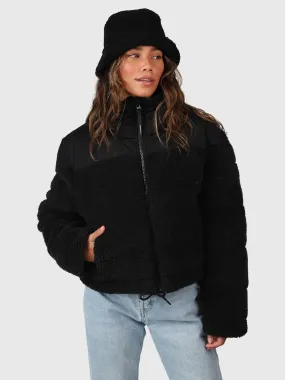 Teddy Women Teddy Puffer Jacket | Black