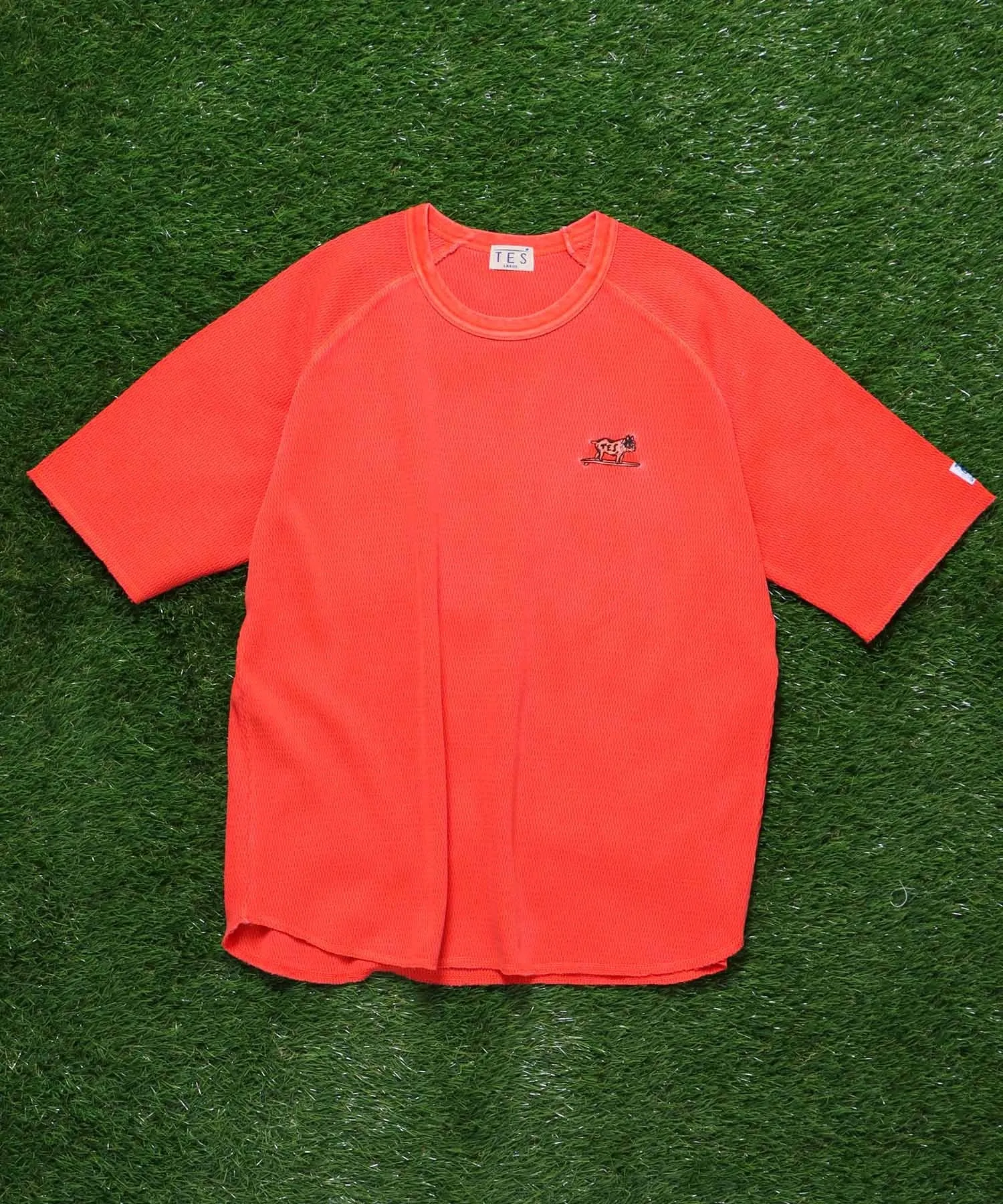 TES OVER DYED THERMAL BIG-T-SHIRT / ビッグシルエットTシャツ