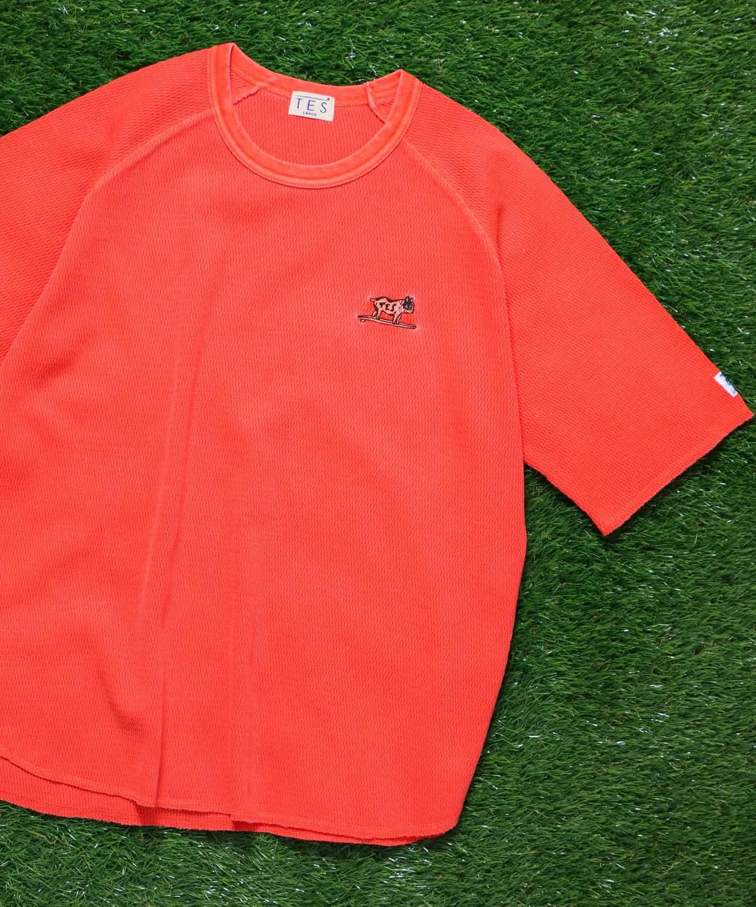 TES OVER DYED THERMAL BIG-T-SHIRT / ビッグシルエットTシャツ
