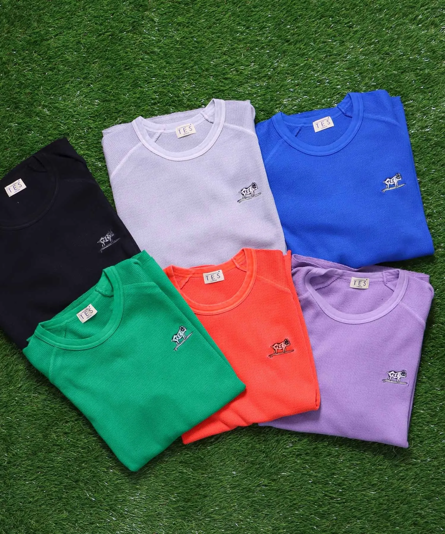 TES OVER DYED THERMAL BIG-T-SHIRT / ビッグシルエットTシャツ