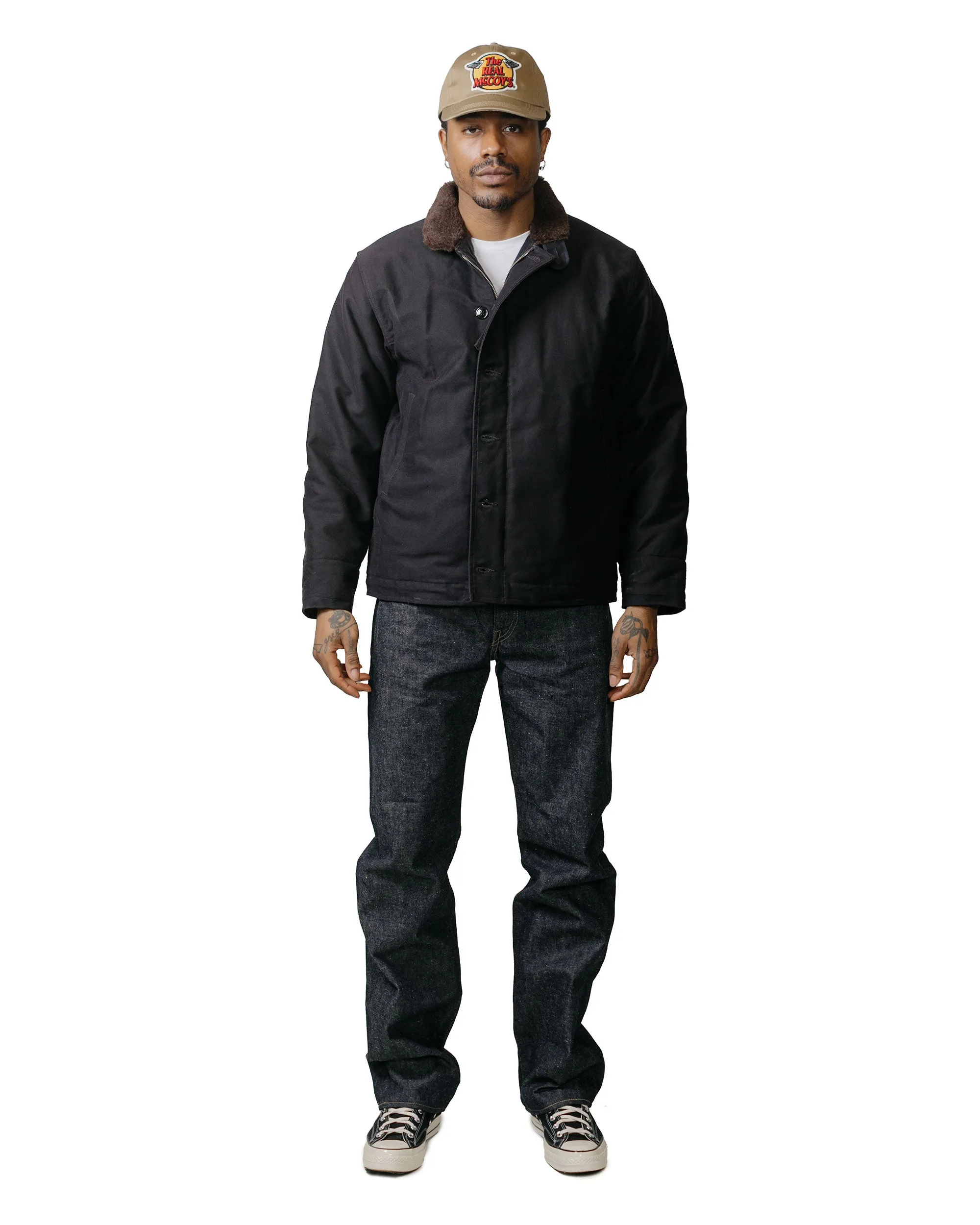 The Real McCoy's MJ21105 N-1 Deck Jacket (Navy)
