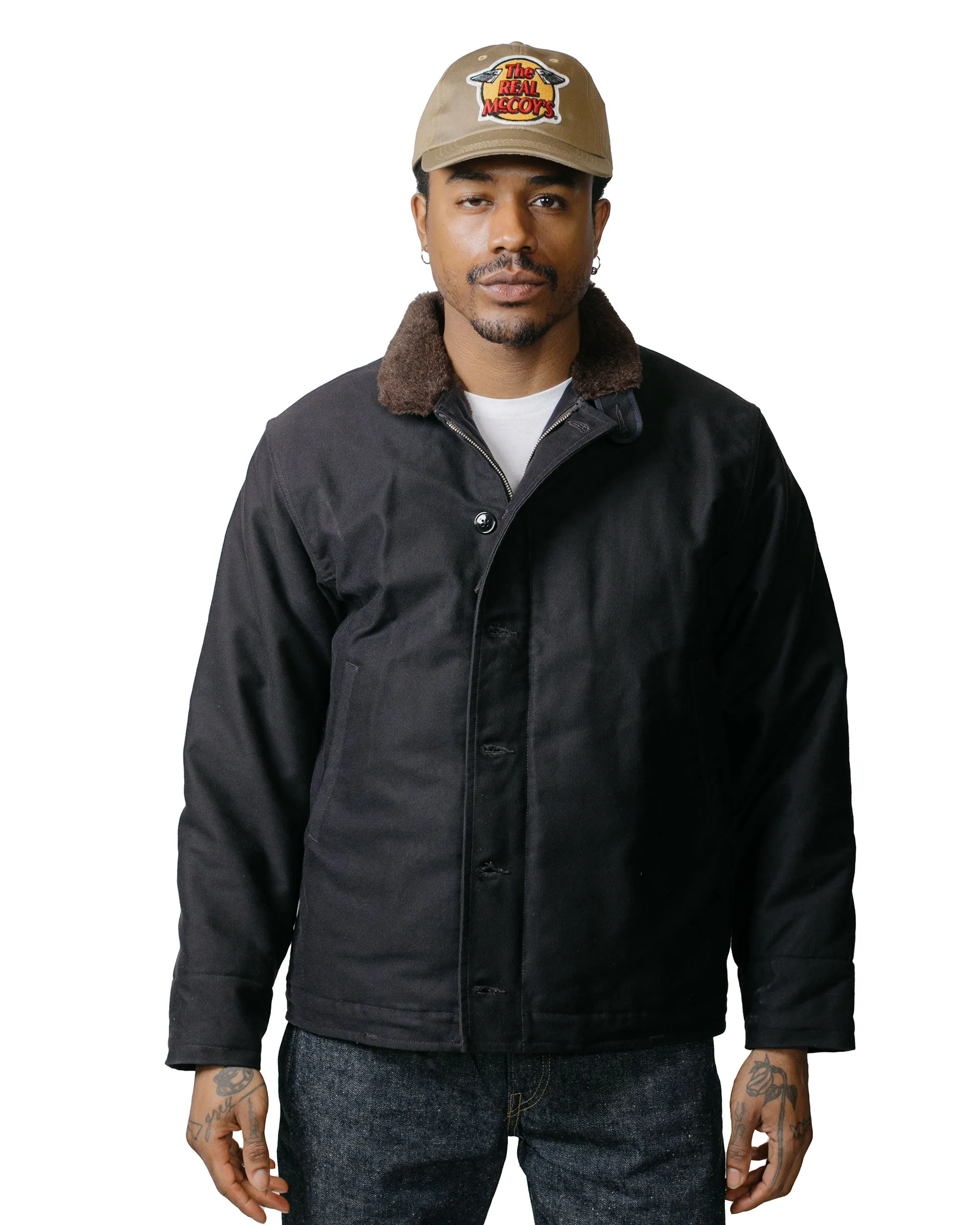 The Real McCoy's MJ21105 N-1 Deck Jacket (Navy)