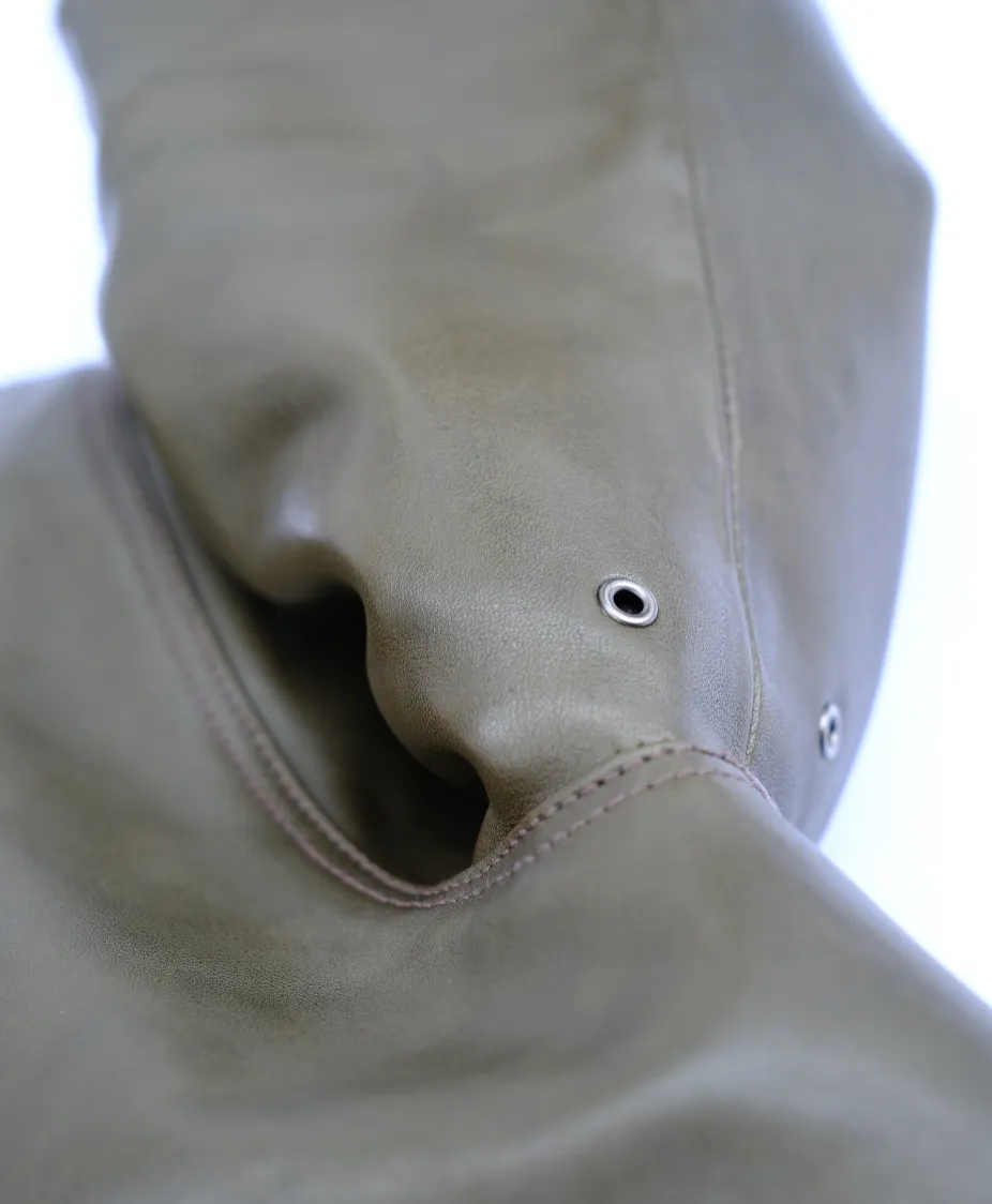 The Shop X Y'2 Leather 1.3mm Olive Eco Horse N1 Deck Jacket