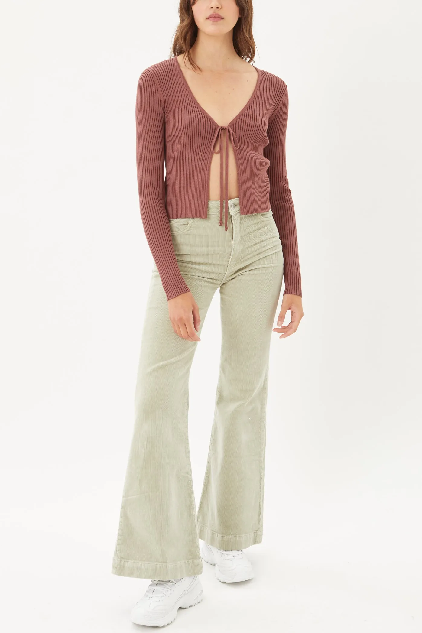 Tie Front Sweater Top