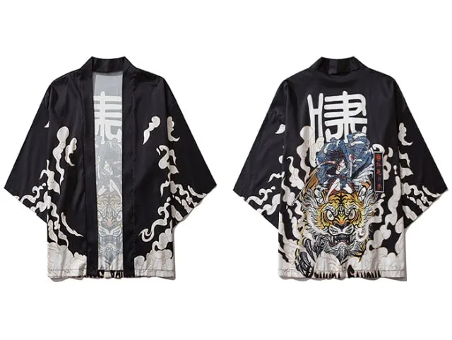 Tiger Print Kimono