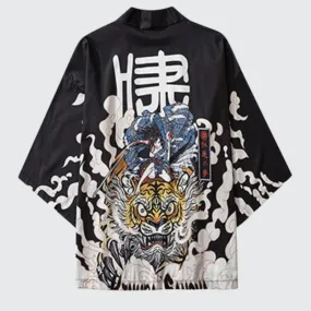 Tiger Print Kimono