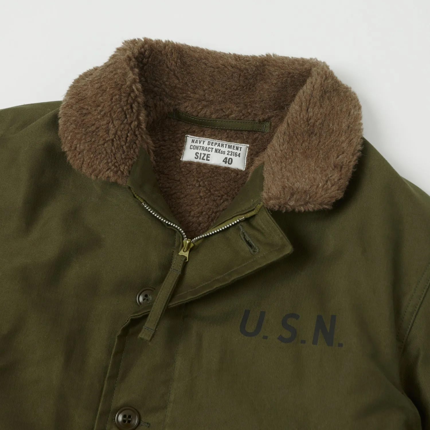 TOYS McCOY N-1 Deck Jacket - Khaki