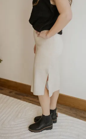 TRACI CREAM SWEATER SKIRT BY IVY & CO