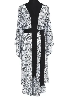 Tribal - Moon Kimono (Black)