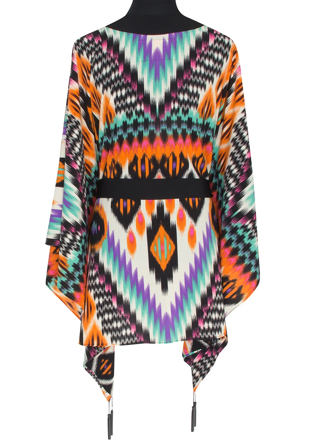 Tribal – Orange Apache Kimono (Black)