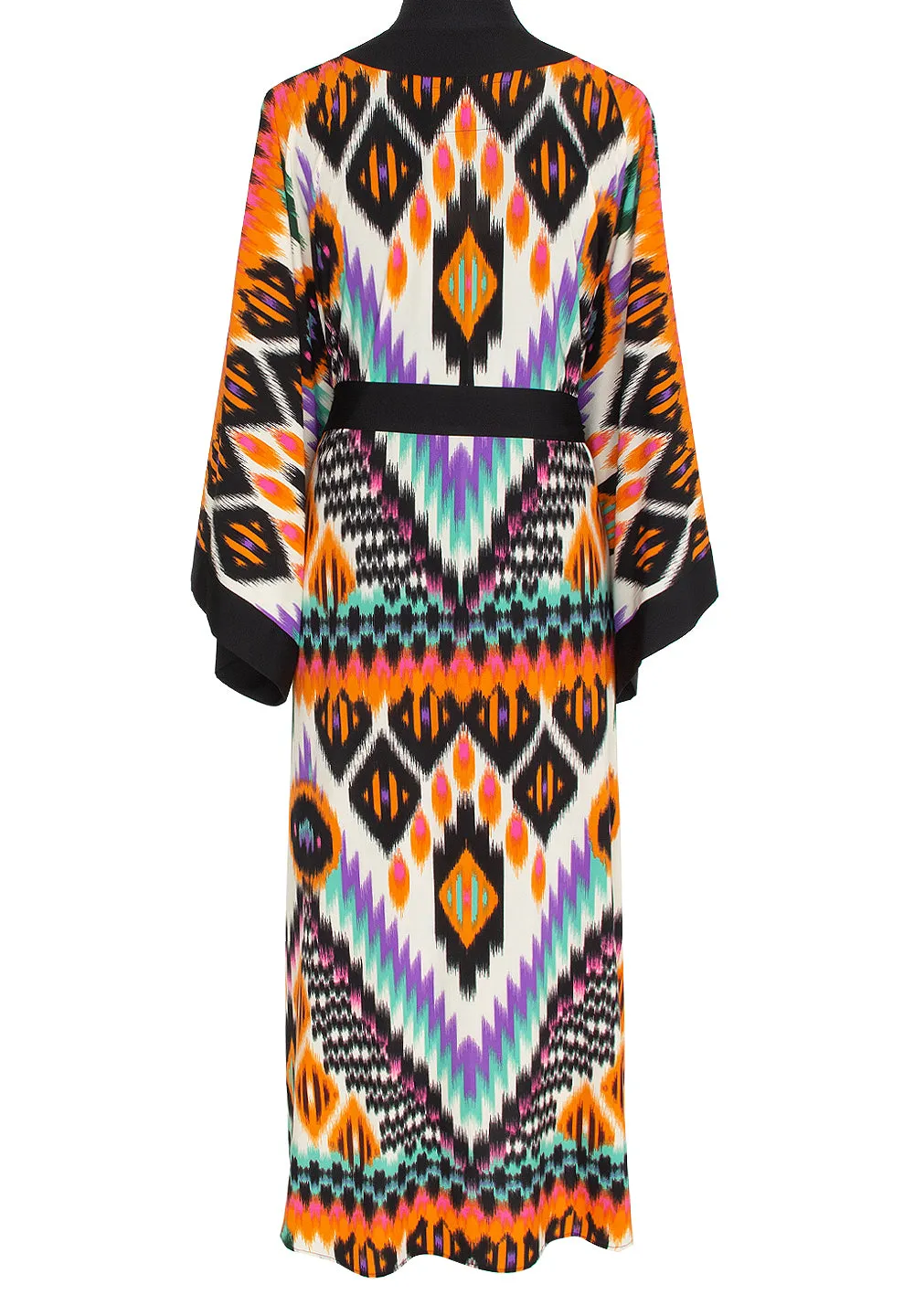 Tribal – Orange Apache Kimono (Black)