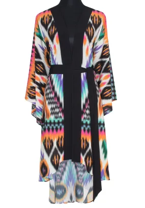Tribal – Orange Apache Kimono (Black)