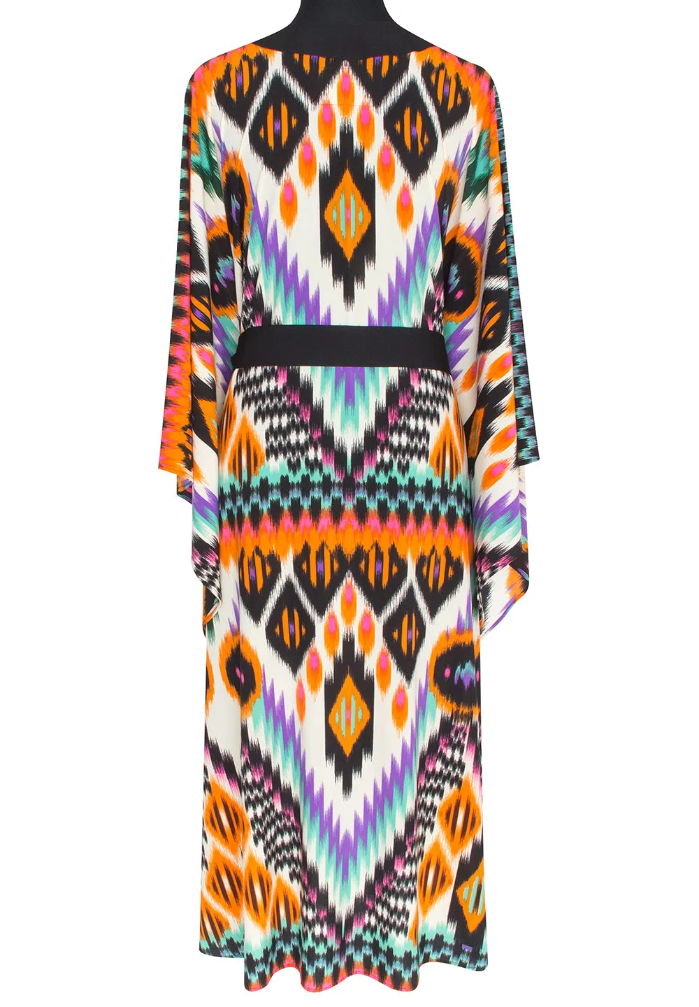 Tribal – Orange Apache Kimono (Black)
