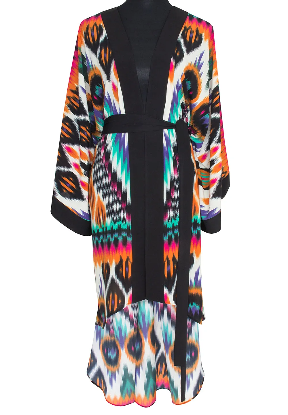 Tribal – Orange Apache Kimono (Black)