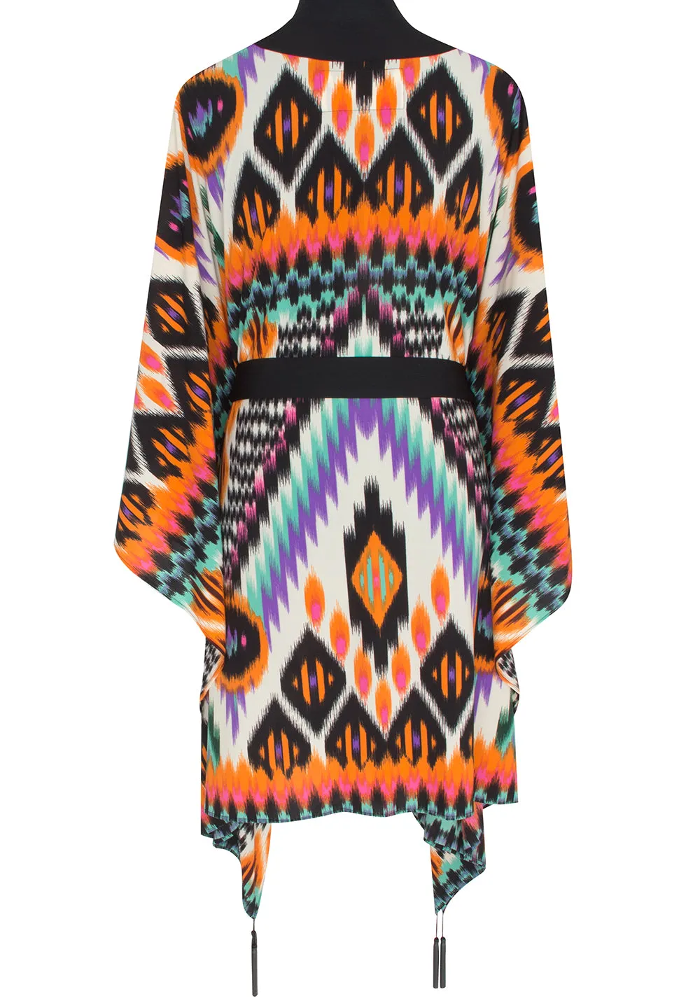 Tribal – Orange Apache Kimono (Black)