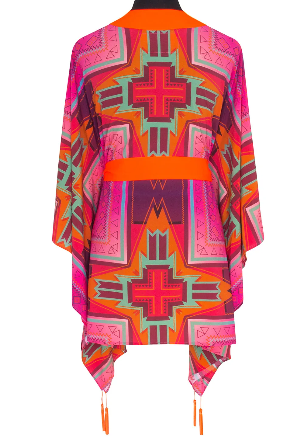 Tribal - Pink Kimono (Neon Orange)